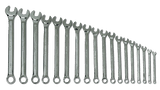 Williams JHWMWS-18A | Supercombo High Polish Chrome Black Combination Wrench Set, 18 Piece, 7 mm - 24 mm