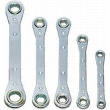 Williams JHWMWS-30 | Double Head Ratcheting Box Wrenches, 5 piece Set, 6 & 12 Point Set, Metric