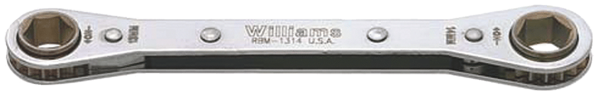 Williams JHWRBM-1517 | Double Head Ratcheting Box Wrench, 12 Point, 15 mm x 17 mm