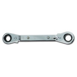 Williams JHWRBO-1618 | Double Head 25 Degree Reversible Offestcheting Offset Box Wrench, 12 Point, 1/2 X 9/16
