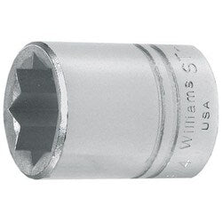 Williams JHWST-816 | 1/2 Drive Shallow Socket, 8- Point, 1/2