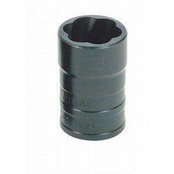 Williams JHWTS38551 | 3/8 Drive Turbosocket Salvage Socket, Black Industrial Finish, 14 mm