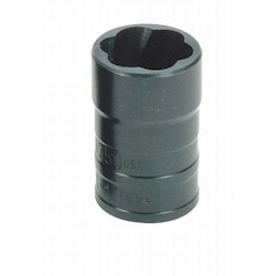 Williams JHWTS38625 | 3/8 Drive Turbosocket Salvage Socket, Black Industrial Finish, 5/8