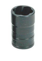 Williams JHWTS38551 | 3/8 Drive Turbosocket Salvage Socket, Black Industrial Finish, 14 mm