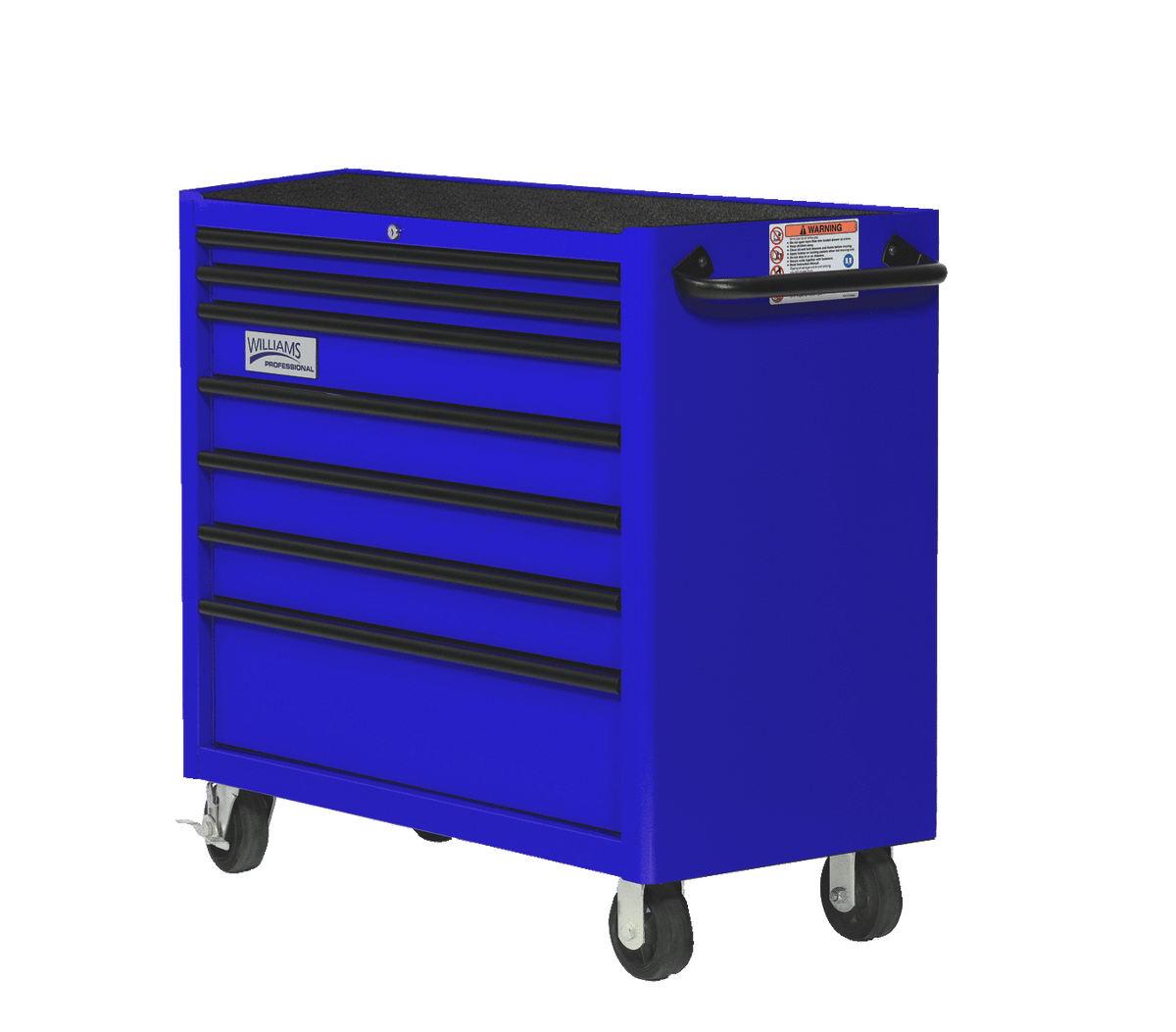 Williams JHWW26RC7BL | 26" Wide x 20" Deep 7-Drawer Roll Cabinet, Professional Series, Blue