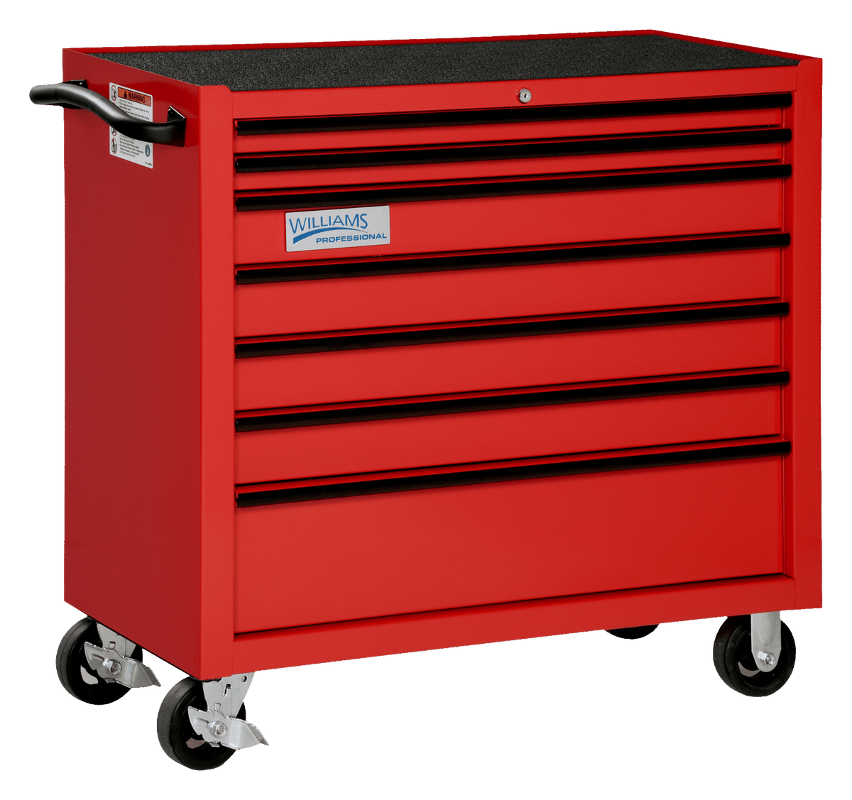 Williams JHWW40RC7BL | 40" Wide x 20" Deep 7-Drawer Roll Cabinet, Professional Series, Blue