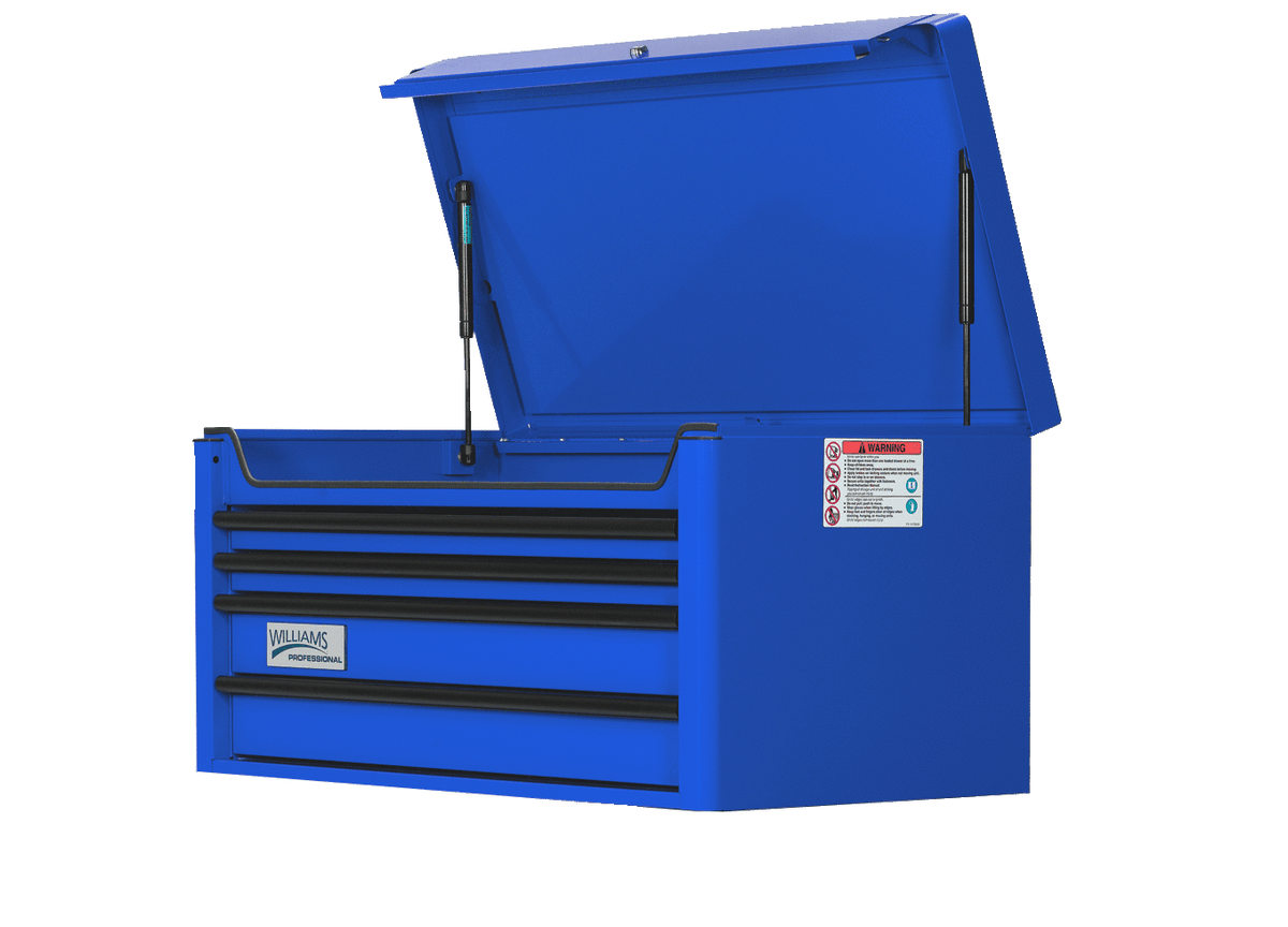 Williams JHWW40TC4BL | 40" Wide x 20" Deep 4-Drawer Top Chest, Professional Series, Blue