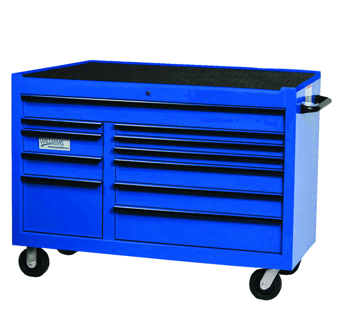 Williams JHWW55RC11 | 55" Wide x 24" Deep 11-Drawer Roll Cabinet, Professional Series, Red