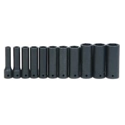 Williams JHWWS-14-11 | 1/2" Drive Deep Impact Socket 6-Point Set 11 Pcs