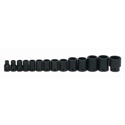 Williams JHWWS-4-14 | 1/2" Drive Standard Impact Socket Set 6-Point 14 Pcs