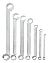 Williams JHWWS-8707 | Double Head 60° Offset Box End Wrench, 7 Piece Set