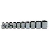 Williams JHWWSB-10HRC | 3/8 Drive Shallow Socket Set, 6 Point, 10 Pieces