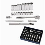 Williams JHWWSB-23HF | 3/8 Drive Socket and Drive Tool Set, 6 Point, SAE, 23 Pieces, in Keep Safe Foam