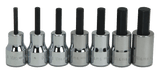 Williams JHWWSB-7A | 3/8 Drive Standard Length Hex Bit Socket Set, SAE, 7 Pieces