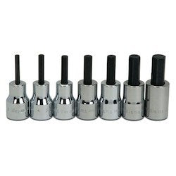 Williams JHWWSB-7A | 3/8 Drive Standard Length Hex Bit Socket Set, SAE, 7 Pieces