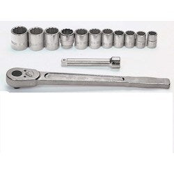 Williams JHWWSH-13 | 3/4 Drive Socket and Drive Tool Set, 12 Point, SAE, 13 Piece