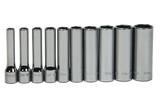 Williams JHWWSMD10HRC | 1/4 Drive. Deep Socket, High Polished Chrome Finish, Set, 6 Point, 10 Pieces
