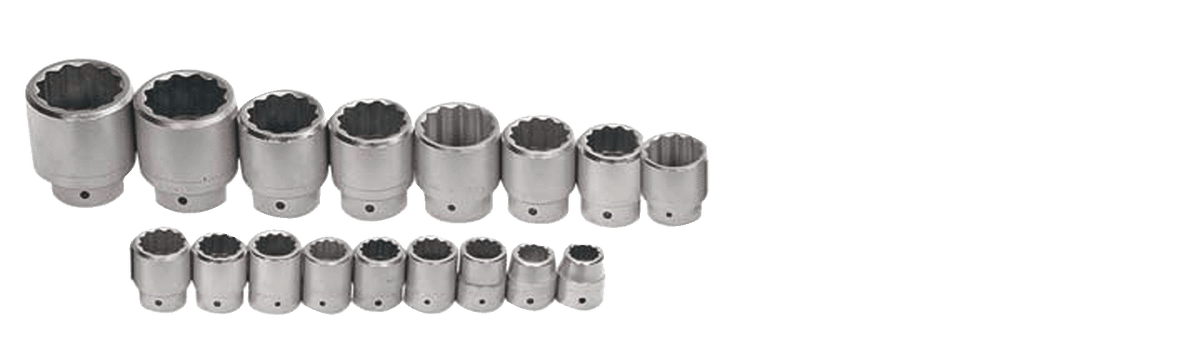 Williams JHWWSX-17 | 1 Drive Shallow 12 Point Socket Set, 12 Point, SAE, 17 Pieces