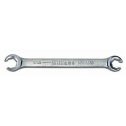 Williams JHWXFN-1214 | Double Head Flare Nut Wrench, 6 Point, 3/8 X 7/16, Chrome Satin Finish