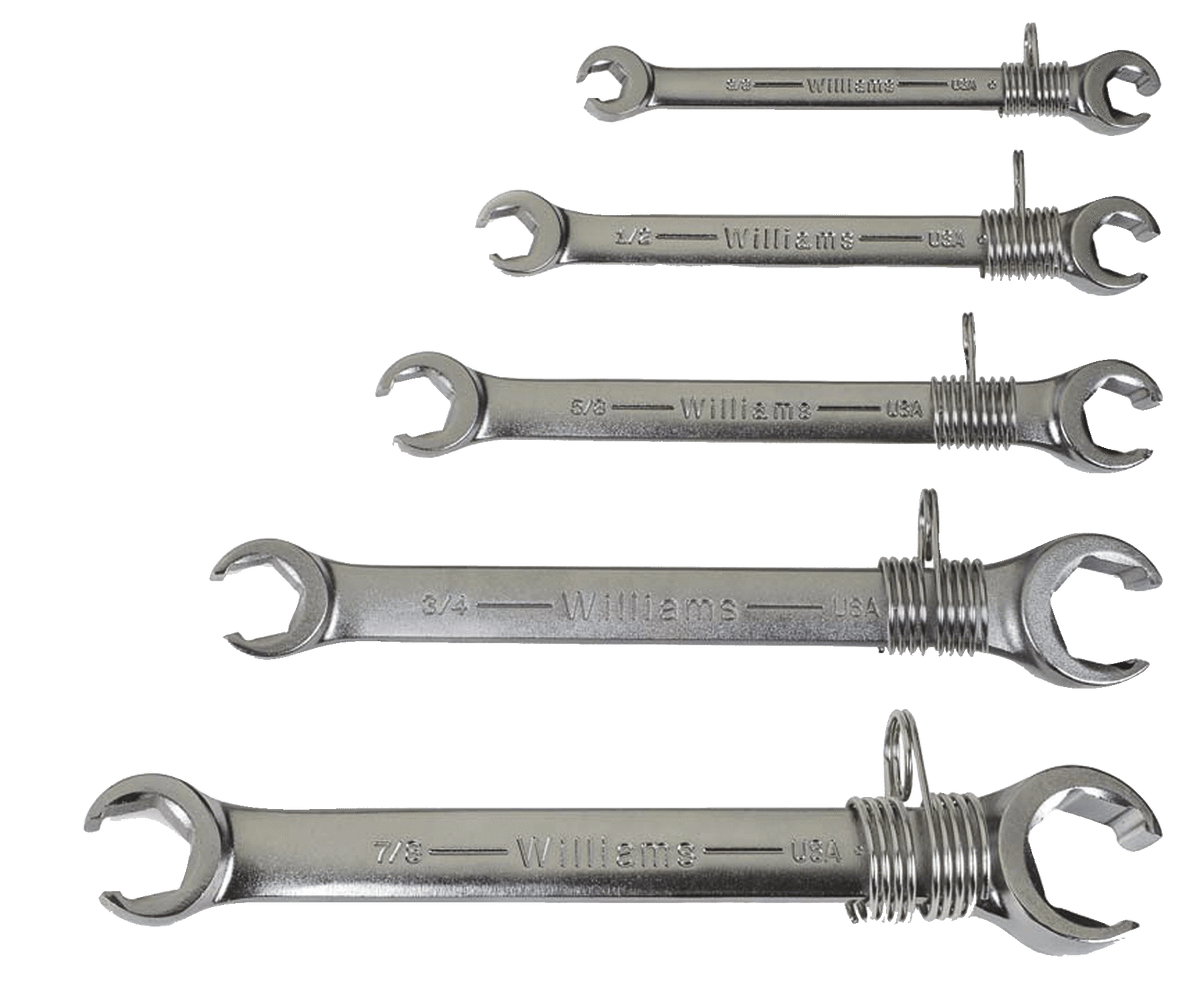 Williams JHWXFN1618TH | Double Head Flare Nut Wrench, 1/2 × 9/16 with Safety Coil
