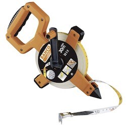 Williams LTS-50-E | Metric/Imperial Long Measuring Tape with Nylon Coated Blade and Open Case 50 m
