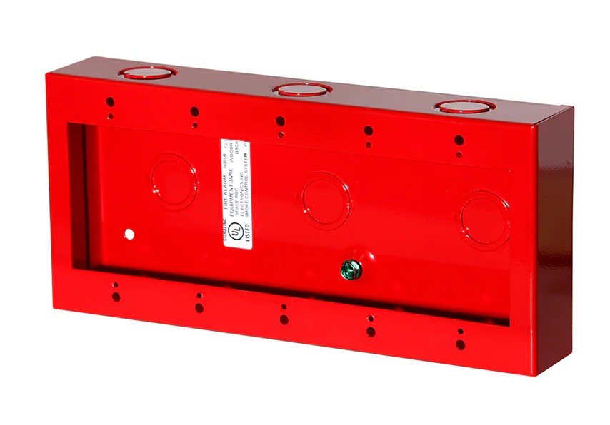 Space Age Electronics IGB5R | IGB Backbox 5 Gang Red Surface 4-5/8x9-3/4x1-3/4Dp