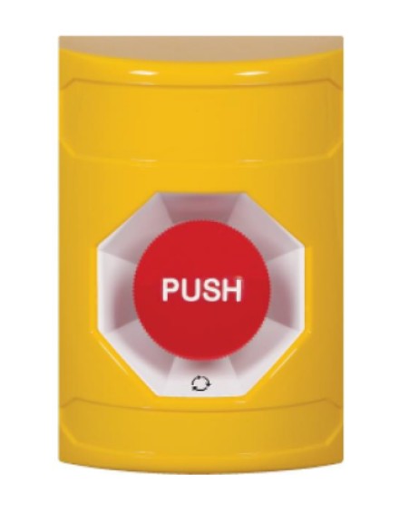 Specified Technologies SS2201ES-FR | Stopper Station Push & Turn Reset - Yellow