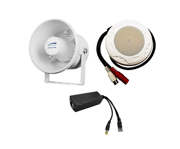Speco Technologies AVS01KIT | Speaker And Microphone Kit To Extend Two-way Communication With Standard PoE Power Cameras