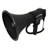 Speco Technologies ER390UMB | Deluxe Megaphone, 20W, With Siren, USB Recording & External Mic, Matte Black