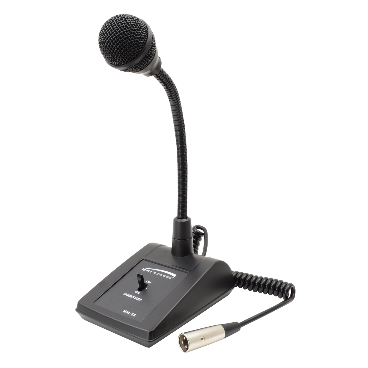 Speco Technologies MHL5S | Gooseneck Adjustable Desktop Microphone