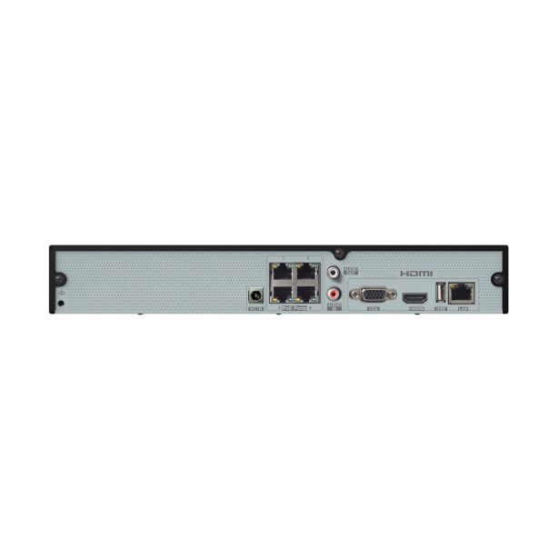 Speco Technologies N4NRM | 4 Channel 4K H.265 NVR with PoE and 1 SATA- NDAA Compliant
