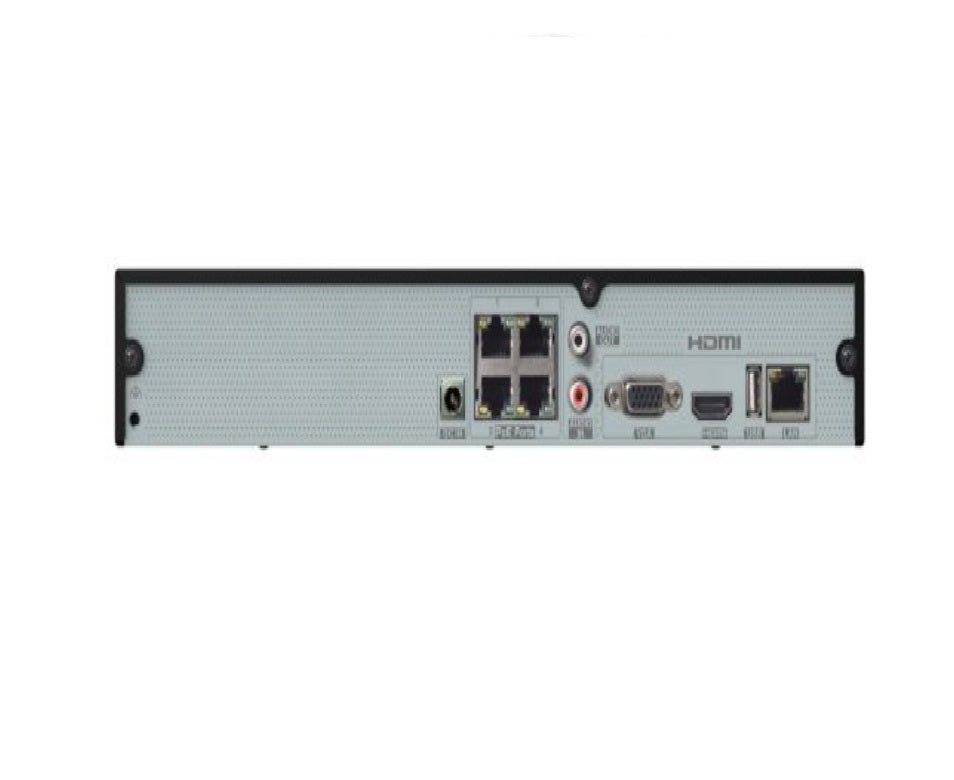 Speco Technologies N4NRM10TB | 4 Channel 4K H.265 NVR with PoE and 1 SATA- NDAA-10TB