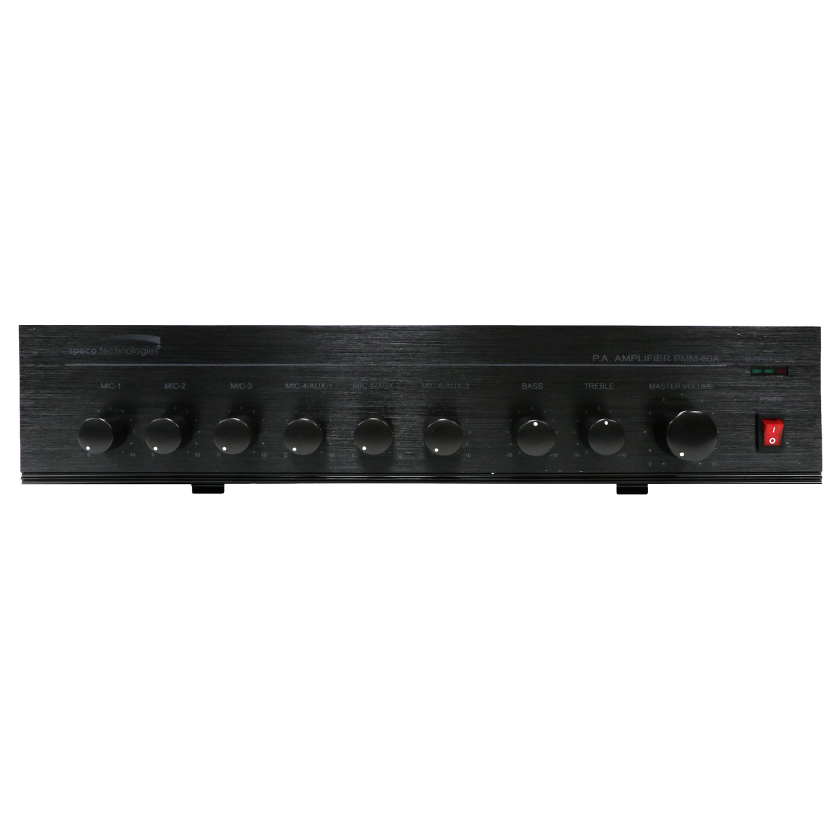 Speco Technologies PMM60A | 60W PA Mixer Power Amplifier with 6 Inputs