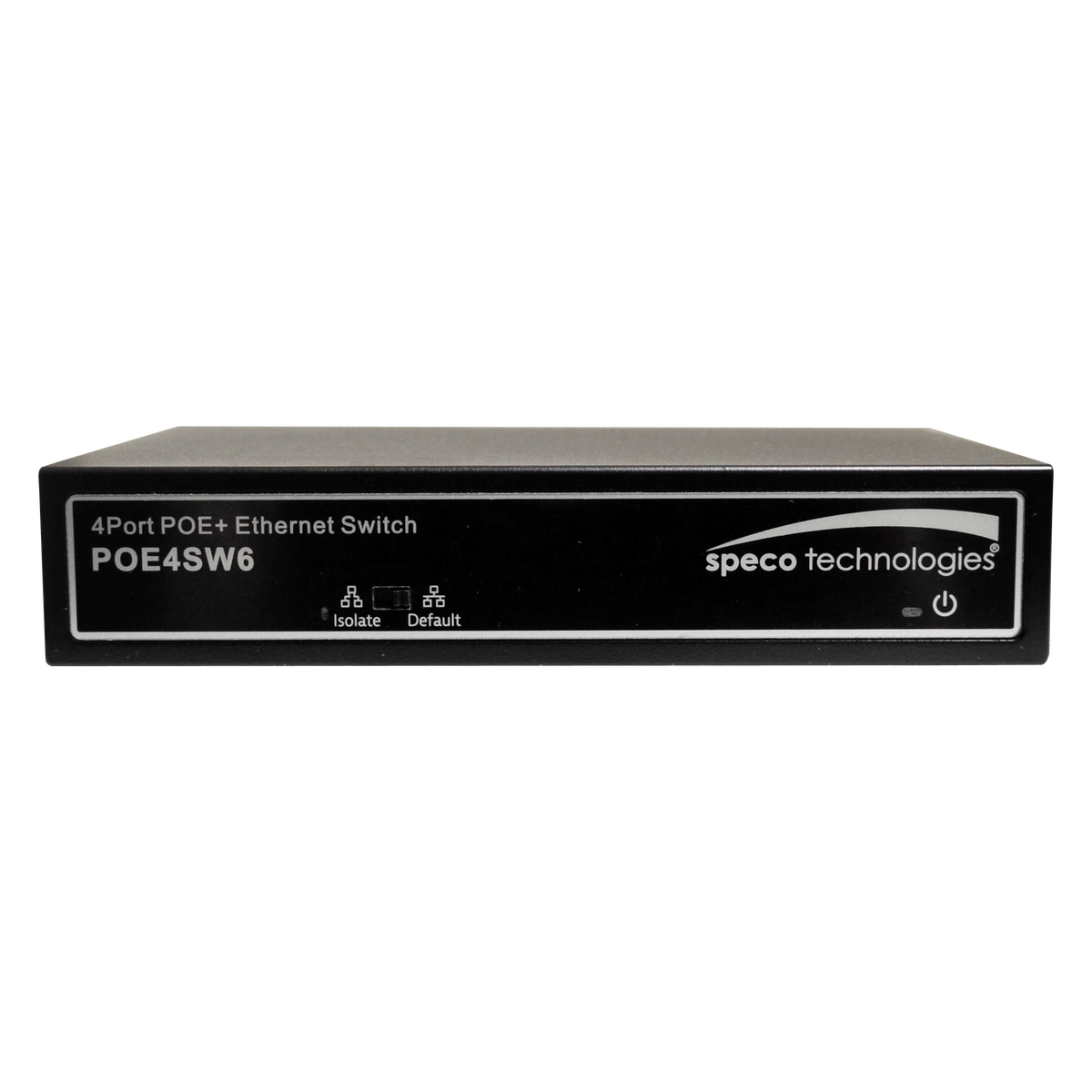Speco Technologies POE4SW6 | 6-Port Switch, 4-Port PoE 802.3Af/At 10