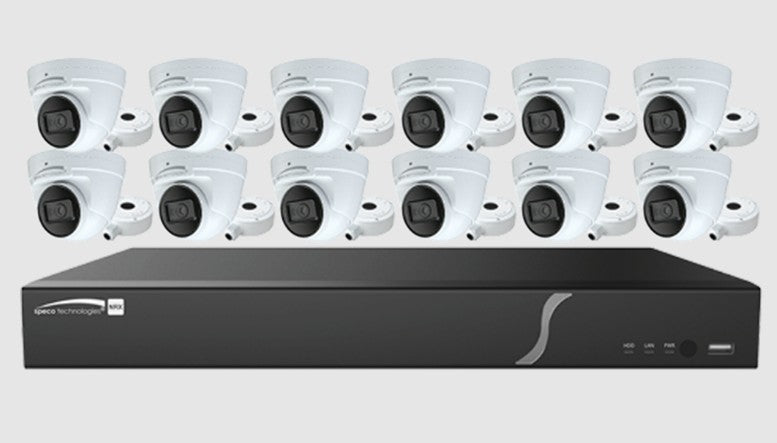 Speco Technologies ZIP1612T4 | Plug & Play Surveillance Kit with IP Cameras and NVR with 4TB