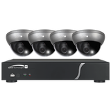 Speco Technologies ZIPT471 | 4CH HD-TVI DVR, 1080p, 60fps, 1TB with 4 Outdoor Intensifier Dome Cameras