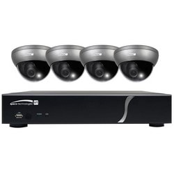 Speco Technologies ZIPT471 | 4CH HD-TVI DVR, 1080p, 60fps, 1TB with 4 Outdoor Intensifier Dome Cameras