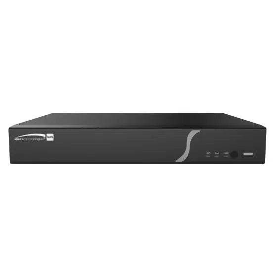 Speco Technologies N8NRN | 8 Channel 4K H.265 NDAA Compliant NVR with Smart Analytics, No HDD