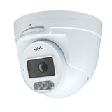 Speco Technologies O4TDD2 | 4MP IP Turret Camera with AI, Audio, and Visual Deterrent, NDAA 2.8mm Lens