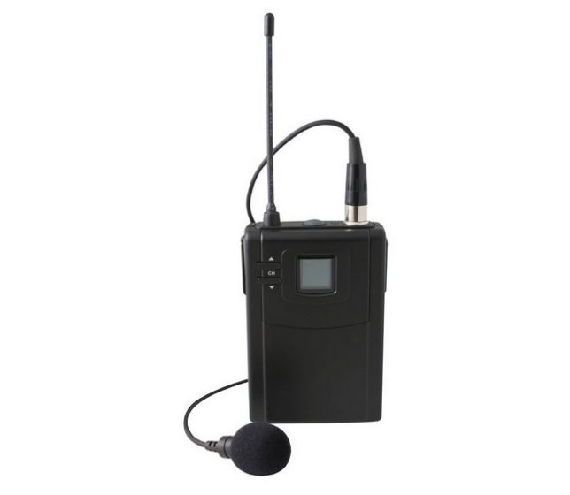 Speco Technologies MUHFLP | UFH 700 Frequency-Selectable Lapel Microphone