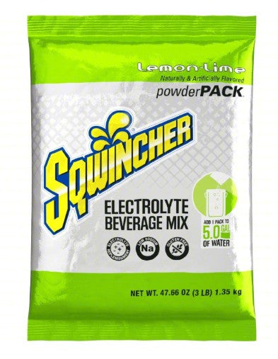Sqwincher 159016408 | 5 Gallon Powder Pack Lemon-Lime, 16 Packs
