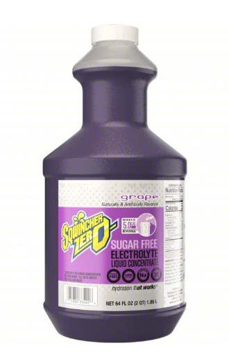Sqwincher 159050103 | Zero 5 Gallon Liquid Concentrate Grape, 6 64-Ounce Bottles