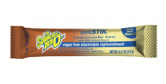 Sqwincher 159060098 | Zero Qwik Stik Lemonade Tea, 20-Ounce Stiks, 50/Bag