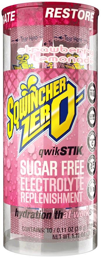 Sqwincher 159060099 | Zero Qwik Stik Strawberry Lemonade, 20-Ounce Stiks, 50/Bag
