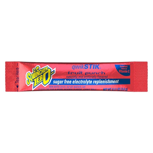 Sqwincher 159060102 | Zero Qwik Stik Fruit Punch, 20-Ounce Stiks, 50/Bag