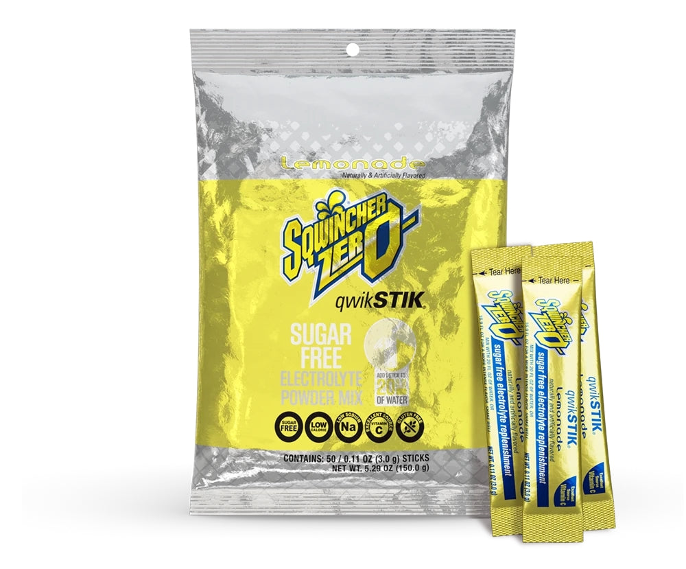 Sqwincher 159060203 | 10 oz Qwik Stik Lemonade 500 Stiks