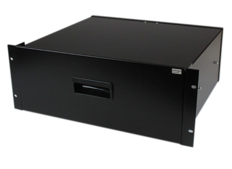 Startech.Com Ltd 4UDRAWER | 4U Rack Mount Drawer - 55 lb (25 kg) - 4U Steel Storage Rack Drawer for 19" AV / Sever / Network Equipment Rack or Cabinet