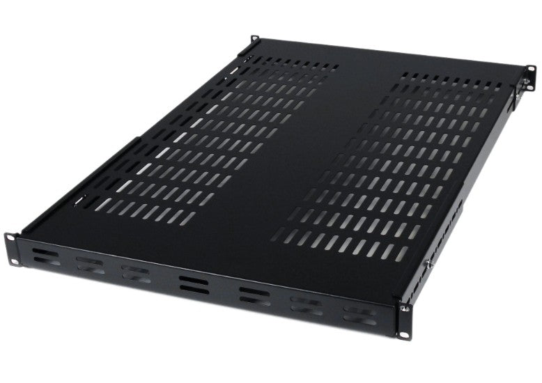 Startech.Com Ltd ADJSHELF | 1U Adjustable Vented Server Rack Mount Shelf - 175lbs - 19.5 to 38in Adjustable Mounting Depth Universal Tray