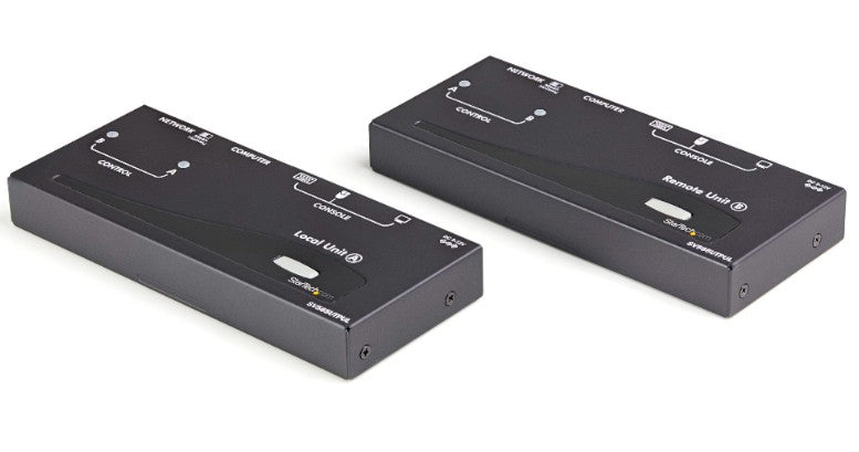 Startech.Com Ltd SV565UTPUL | KVM Console Extender, 2-Port, USB/VGA, 240 Volt AC 0.8 Ampere Input, 12 Volt DC 1.5 Ampere Output, Steel Enclosure, Black