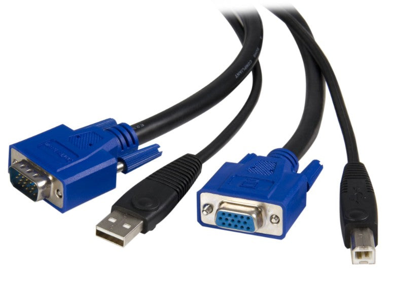 Startech.Com Ltd SVUSB2N1_10 | 10 ft 2-in-1 Universal USB KVM Cable